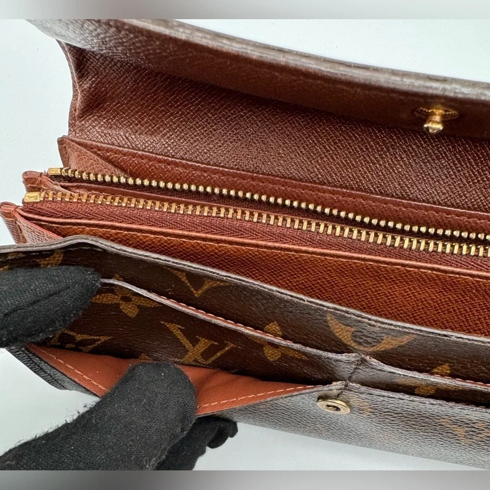 Louis Vuitton Brown Monogram Wallet | Professionally Refurbished